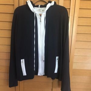 Catos Black and White Hoodie